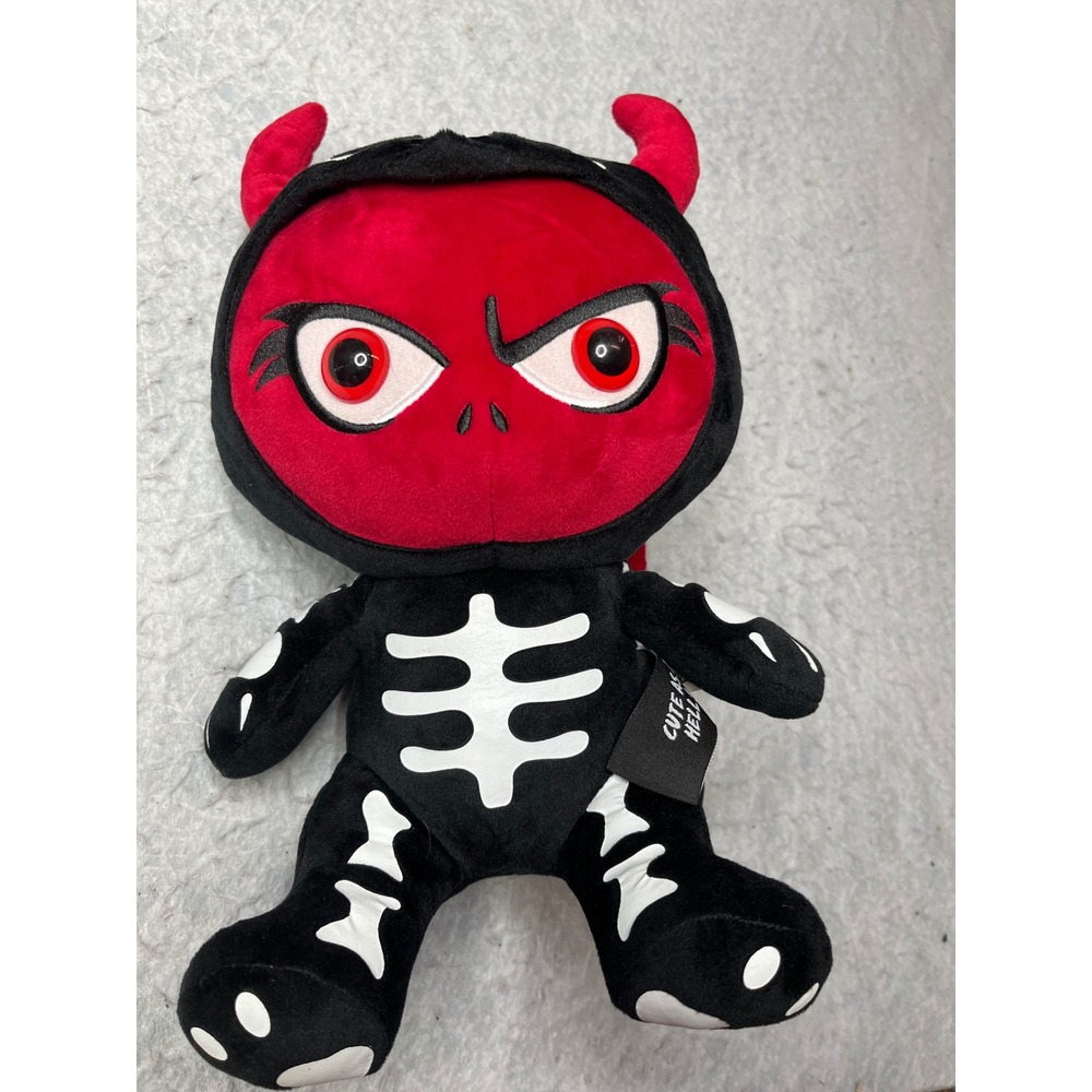 Killstar Kreeptures Devil gloom Skeleton Plush Toy Red Black Gothic Collectible